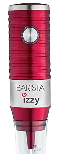 Benrubi Barista IZZY Rot, elektrischer Mini-Handmixer 30 Watt, Frappe Mixer - - Bild 5 von 9