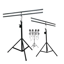 2Pps 16 Positions LED Par Lighting Stand,13Ft Dual-Row Hand Crank Truss System
