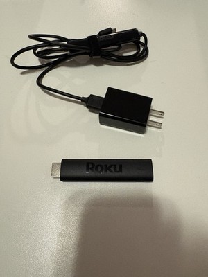 Roku Streaming Stick 4K Model 3820X with Power Cable