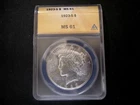 1923 S Peace Dollar MS 62