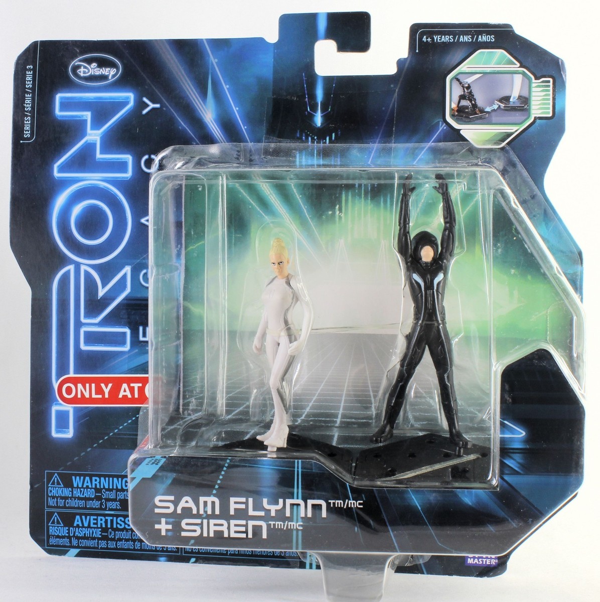 Disney Spin Master Target Tron Legacy Sam Flynn & Siren with
