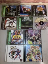PlayStation 1 PS1 Play Station One Video Games GTA SPYRO ROAD RASH 10 Games!