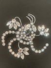 Excellent Lot (3) MCM Rhinestone Brooches, Fantasy Shapes, High Sparkle, Pronged — photo 3