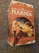 C.S. Lewis Chronicles of Narnia Complete 7-Book Box Set Vintage 1980s Paperback