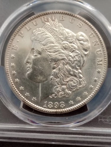 1898 Morgan Silver Dollar - PCGS AU Detail Philadelphia mint
