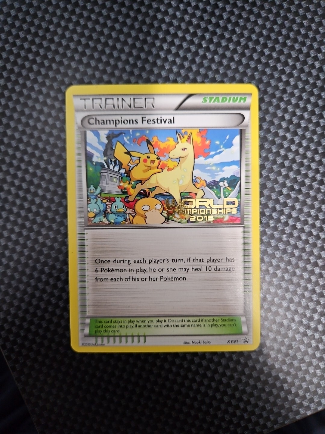 Pokemon Champions Festival XY91 Promo Card Pokemon Worlds 2015
