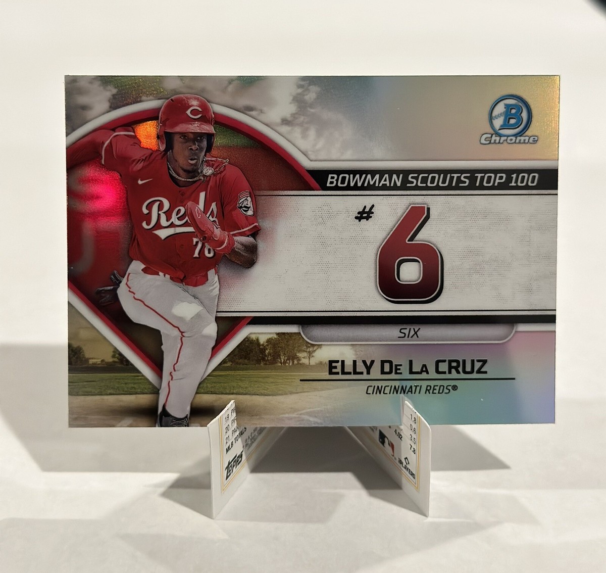 ELLY DE LA CRUZ 2023 Bowman Chrome Scouts Top 100 Refractor Rookie