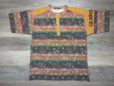 Camiseta Quiksilver De Colección Años 90 Algodón Jersey Azteca Tribal Arte Surf Patín M/L Años 90