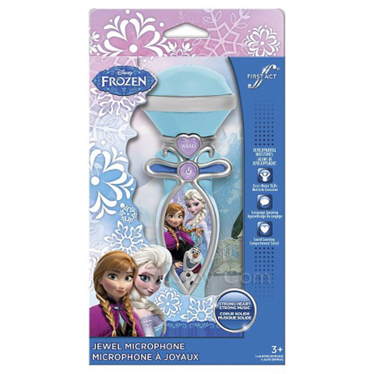 NEW Disney Frozen Jewel Microphone w/ built-in speaker & Magic