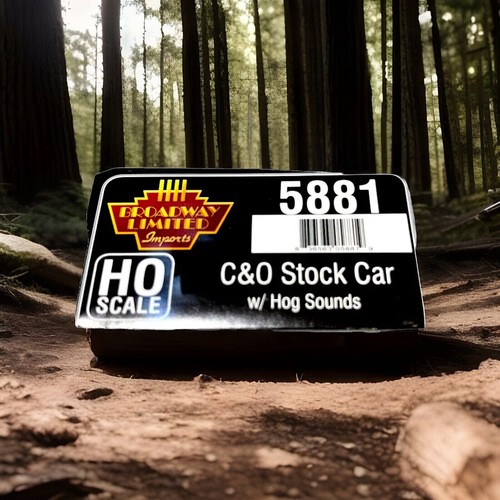 COCHE DE STOCK C&O SCALE HO BROADWAY LIMITED CON SONIDOS DE CERDO 5881 | Zustand: New