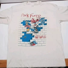 Vintage 2 Sided Pink Floyd The Wall S-5XL Reprint Tour Shirt