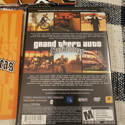 Notice + Manuel + Poster Carte PS2 Grand Theft Auto San Andreas, Bon état