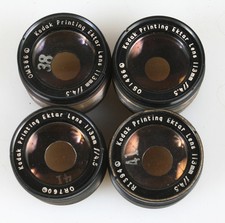 KODAK 113MM F/4.5 PRINTING EKTAR LENS SET OF 4