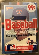 1988 Donruss Cello Pack Mike Loynd Rangers (Top) Kent Tekulve Phillies (Back)