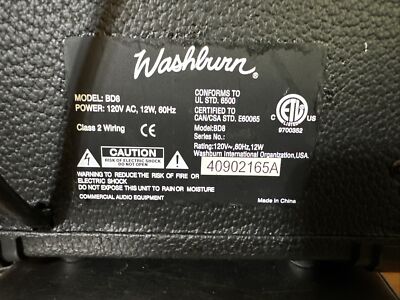 Washburn Bad Dog 8 Electric Guitar Mini Practice AmpNOT Tested