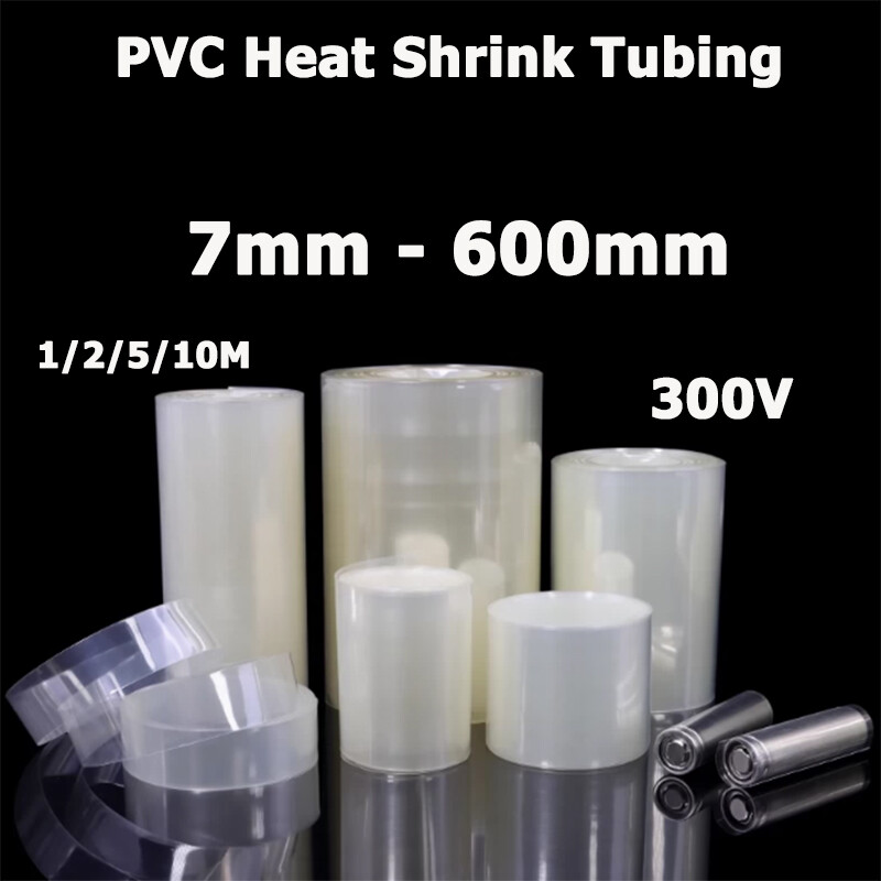 7mm~600mm Clear PVC Heat Shrink Tube Sleeve Wrap RC Battery Pack LiPO NiMH  NiCd | eBay