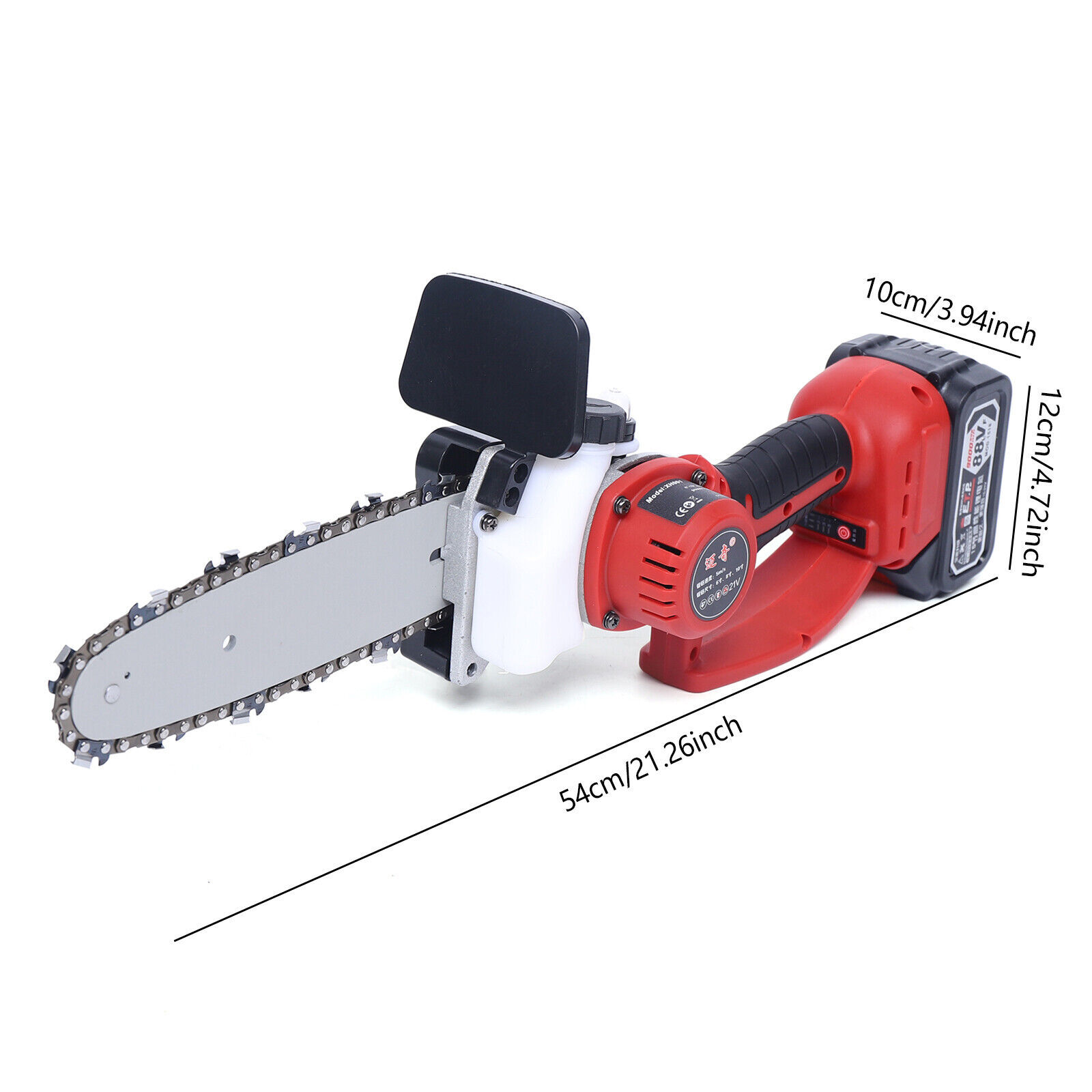10 inch Electric ChainSaw Cordless Handheld Portable Chain Saw Battery Chainsaw