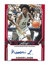 Kamari Lands AUTOGRAPH /50 RC Arizona State Sun Devils 2022-23 Leaf Draft AUTO