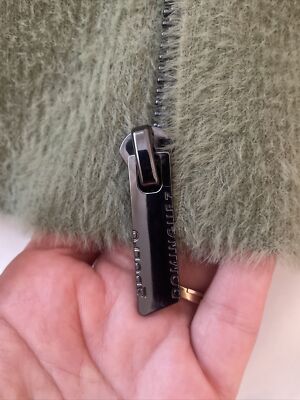 Aldolfo dominguez designer feine fleece Jacke mega kuschelig grün Größe M New