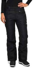 ARCTIX Women's Insulated Cargo Snowsports Pants, Black, Large,31" Inseam/Regular