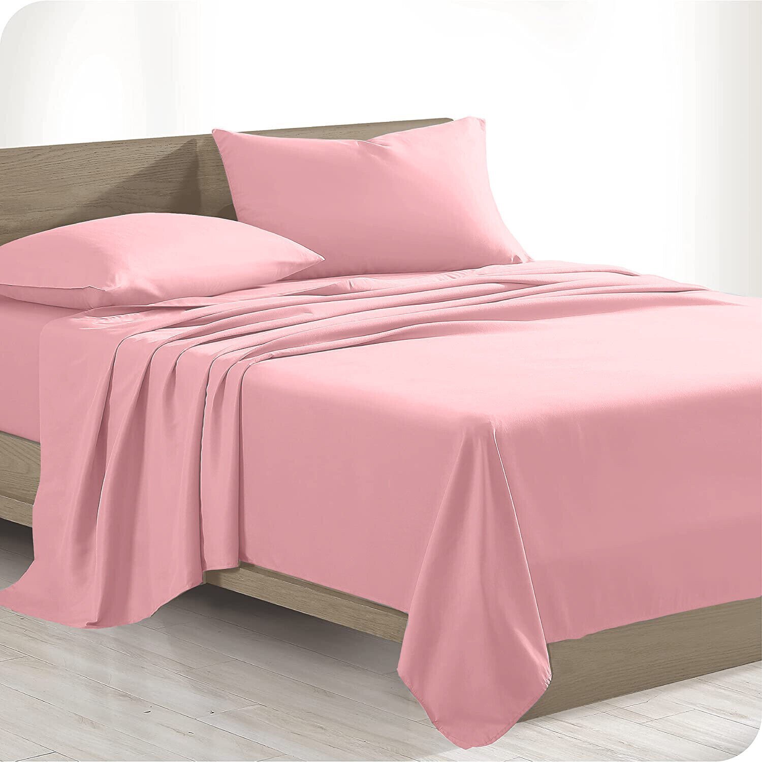 100 2000TC Egyptian Cotton Sheet Set Bed Flat Fitted Single/Double