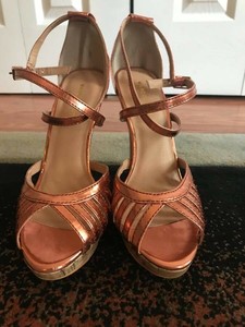 copper colored heels