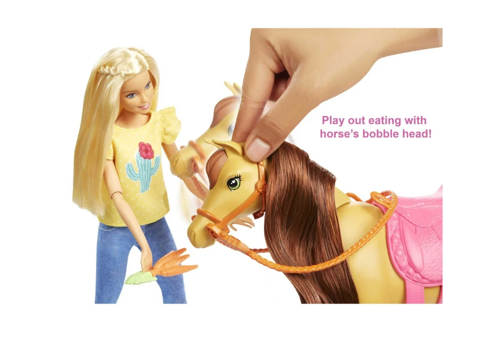 Barbie Hugs 'N' Horses Playset with Barbie & Chelsea Dolls, Blonde NIB - Image 4 of 4