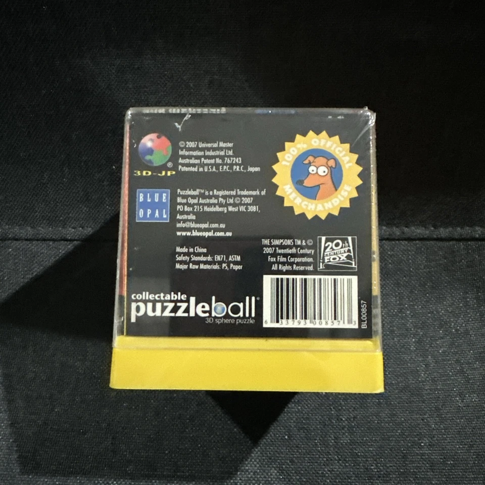 Bola rompecabezas coleccionable de Los Simpson, Sideshow Bob No. 10 nuevos y precintados Foto 3 de 4