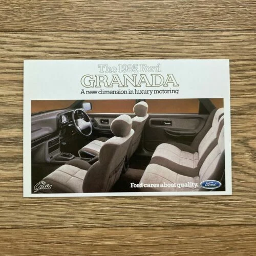 Granada Brochures 1985 Sales Car Brochures