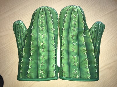 Ofenhandschuhe Kaktusgrün (Paar Handschuhe)