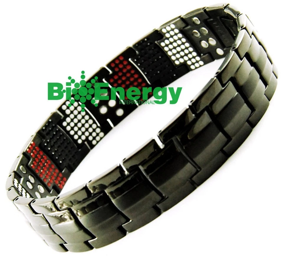 Anion Magnetic GERMANIUM Energy Power Bracelet Health 4in1 Bio Armband TITANIUM