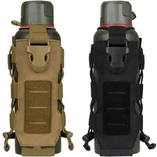 Tactical Molle Water Bottle Bag Military Outdoor Hiking Belt Holder Kettle Pouch