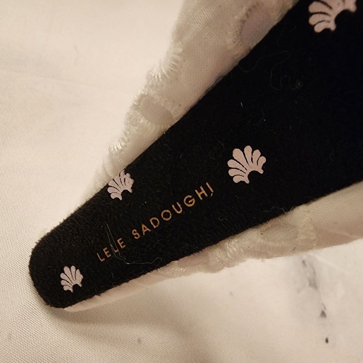 Lele Sadoughi Lemon Eyelet Knot Headband Lele Sadoughi Debuts Headbands With Stoney Clover Lane main image 2
