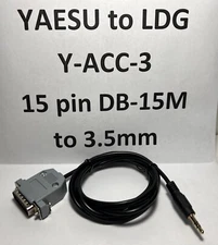 LDG Y-ACC-3 cable, Yaesu 15 pin radio to LDG MUST READ AD!! made by Hamgadgets