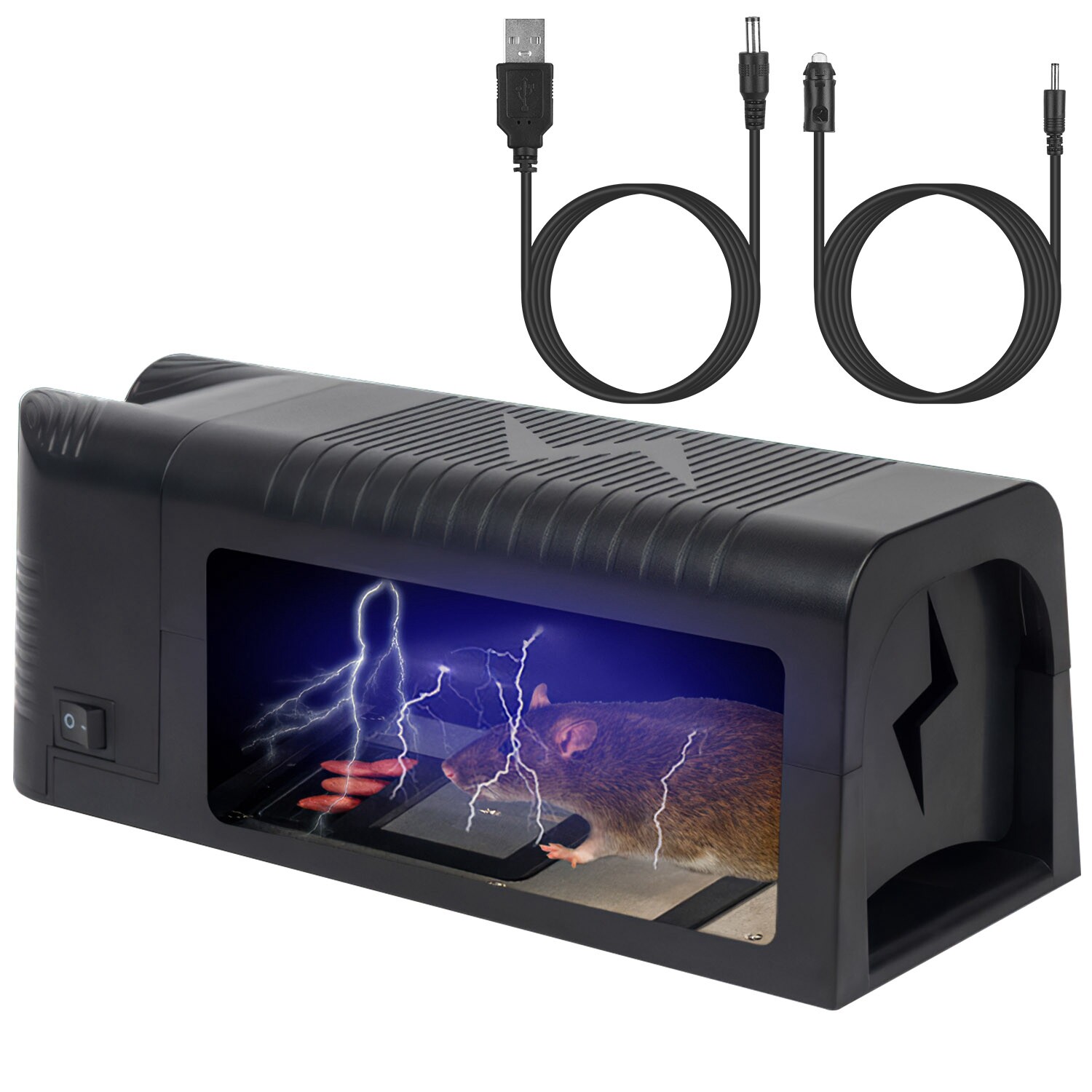 Mouse Trap Control Electronic Rat Trap 1800V High Voltage Killer Zapper Rodent