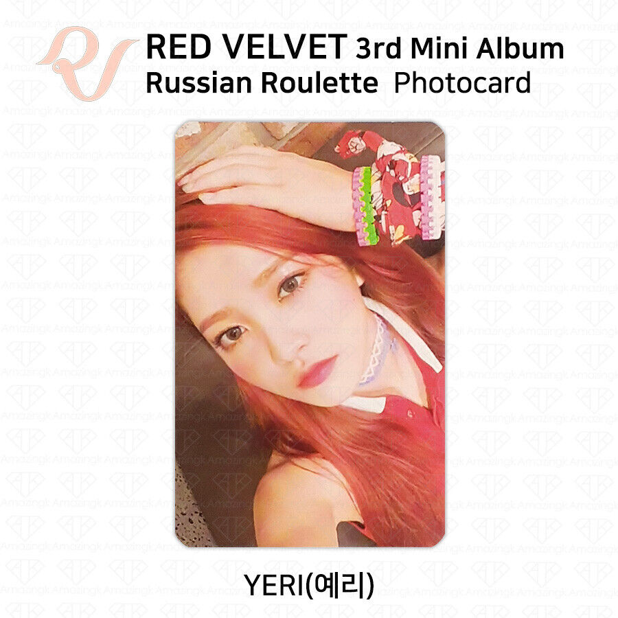  RED VELVET - 3nd Mini Album [Russian Roulette] Photobook + CD +  Photocard + 2 Pin Button Badges + 4 Extra Photocards : Home & Kitchen