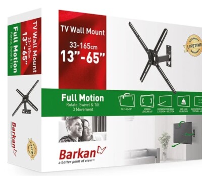 Full Motion TV Wall Mount - 13''-65'' Extension, Swivel & Tilt- VESA standard