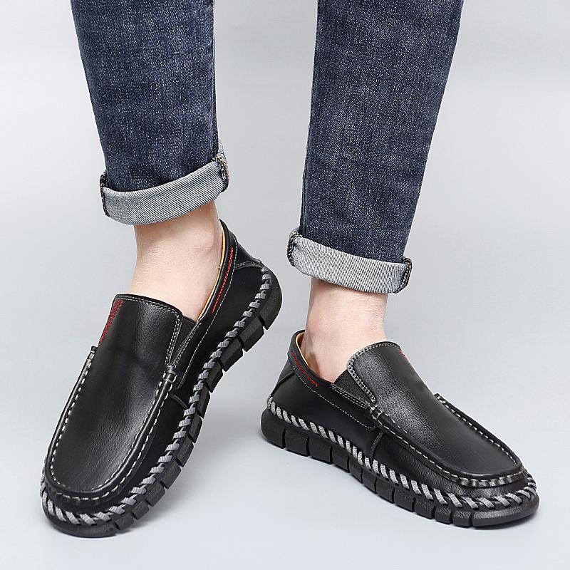 SAOLA Mocassini da uomo per il tempo libero a piedi business Oxford scarpe piatte oversize