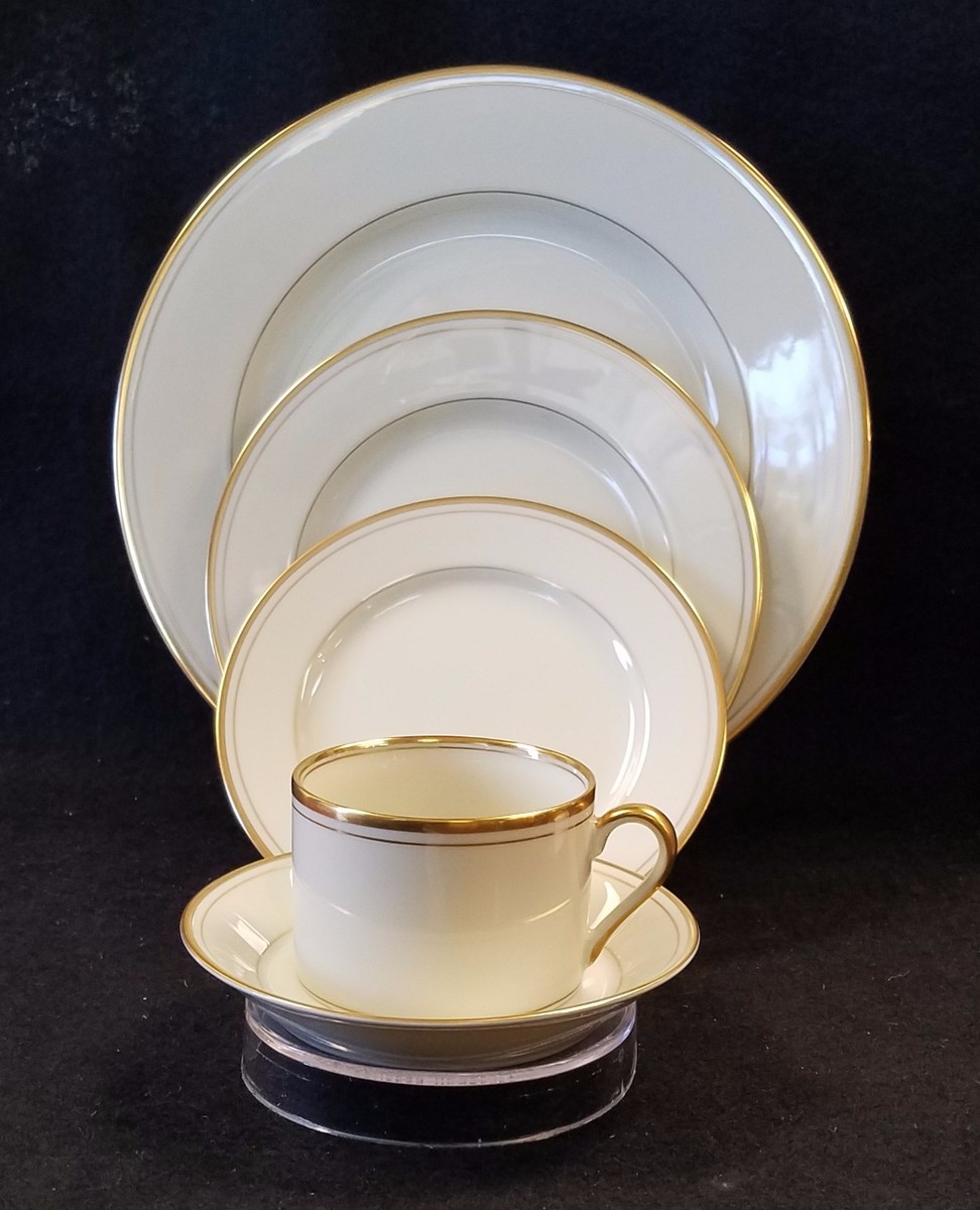 FITZ & FLOYD Palais Buff 5 Piece Place Setting | eBay