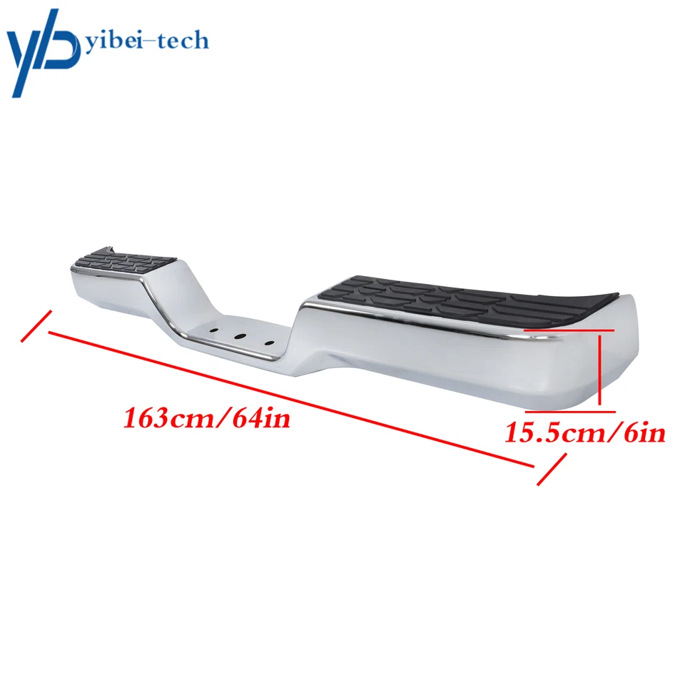 Compatible For Toyota Pickup 1989-1994 95 Rear Step Bumper Assembly Steel Chrome Foto 2 de 4