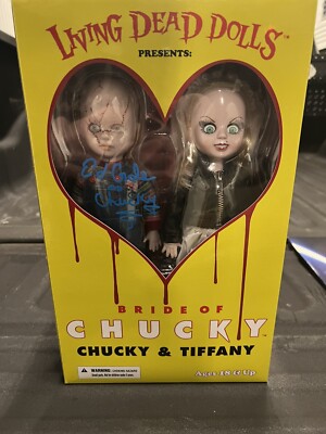 SIGNED Living Dead Dolls Ldd Chucky Tiffany Child Play Ed Gale