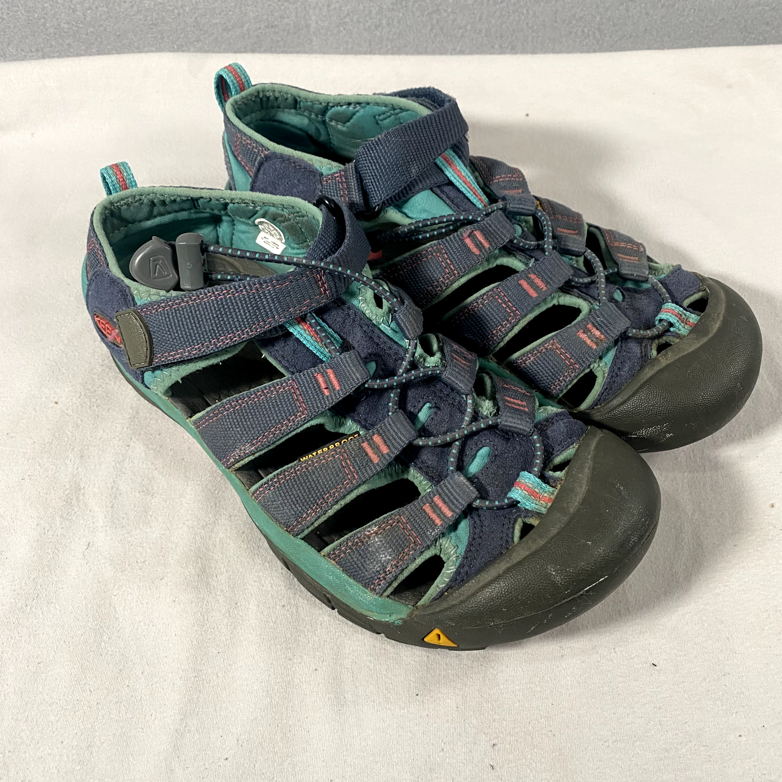 Sandali blu impermeabili da trekking all'aperto Keen Newport da donna taglia 5