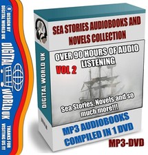Sea Stories Audiobooks Novels Collection 90+ Hr Classic Titles in 1 MP3-DVD VOL2