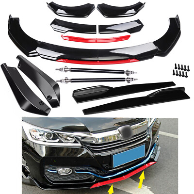 For Honda Accord/ Front Rear Bumper Lip Spoiler Splitter Body Kit Side Skirt