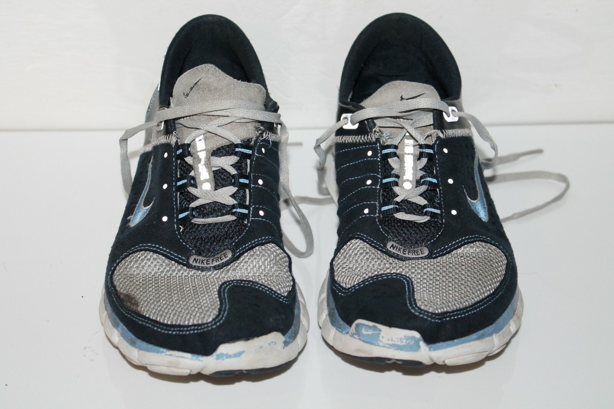 Nike Free 7.0 Running Shoes, #315993-045, Navy/Blue/Slvr, Leather