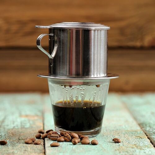 kubek - kubek przenośny twórca zaparzacz wietnam kawa stal nierdzewna - filtr - Zdjęcie 1 z 7