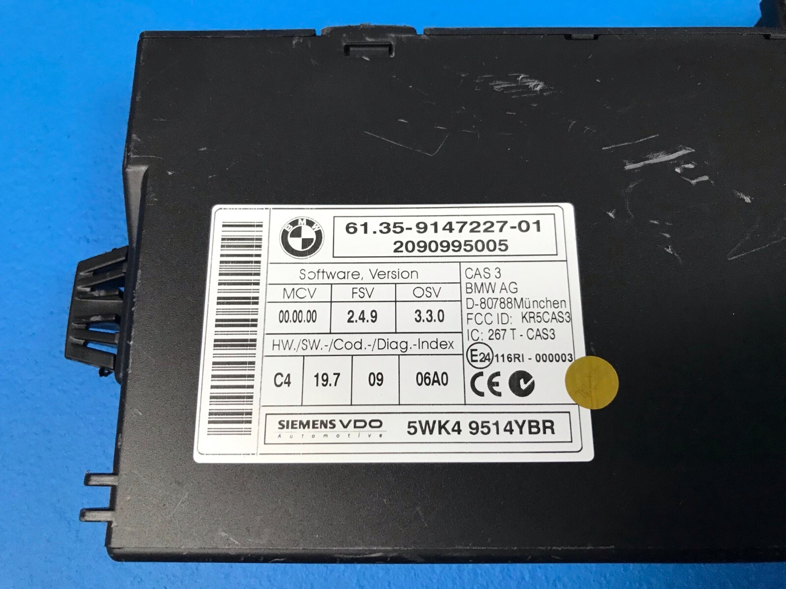 08 09 10 BMW E60 E63 M5 M6 V10 ENGINE MSS65 DME CAS IMMOBILIZER