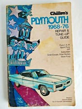 Chilton Service Repair Tune-up Guide Plymouth 1968 - 1976 14887
