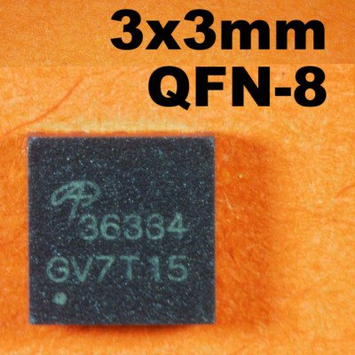 AON36334 AO36334 36334 Dual Asymmetric N-Channel MOSFET 30V QFN-8