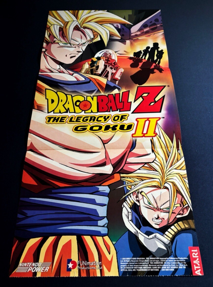Dragon Ball Z: Legacy Of Goku 2 II Nintendo Power Poster, GBA